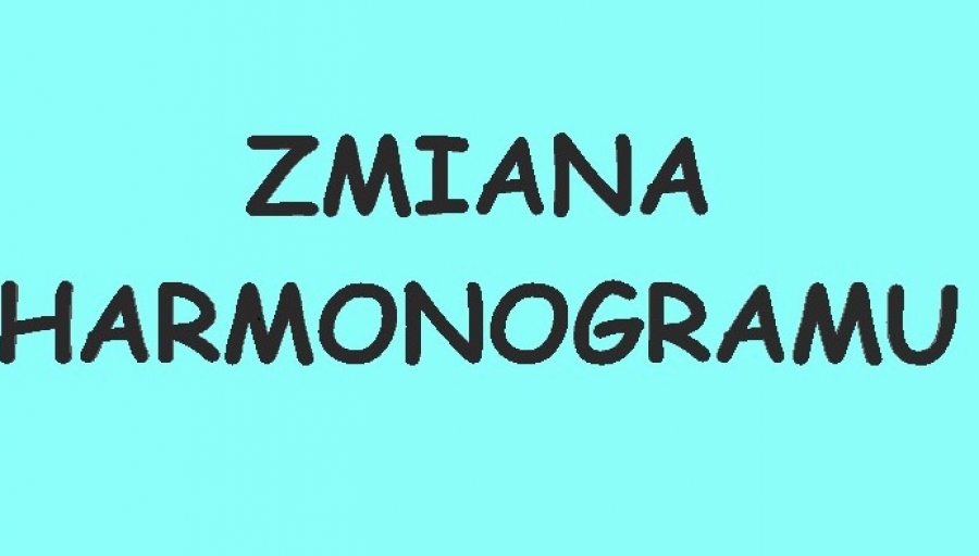 Zmiana harmonogramu Lekarzy POZ